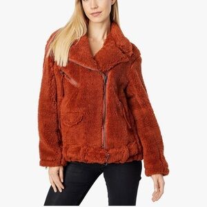 We the Free Free People So Cozy Slouchy Moto Jacket Size S